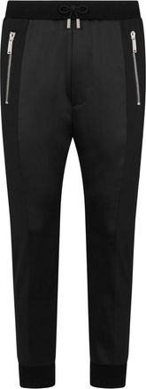 Dsquared2 panelled wool-blend track pants - men - Virgin Wool/Elastane/Polyester/Cotton - 50 - Black