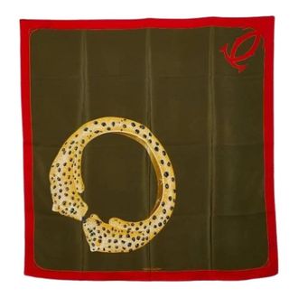 Cartier Pre-owned Scarves, female, Green, Size: ONE SIZE Pre-owned Vintage Scarf