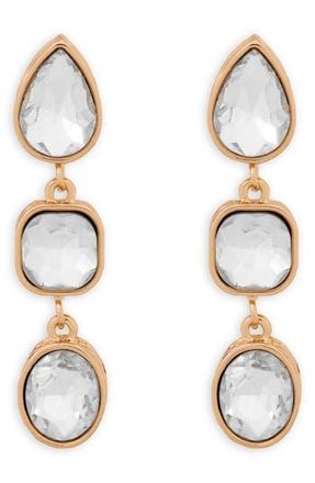 Saachi Crystal Cascade Drop Earrings in Gold at Nordstrom Rack