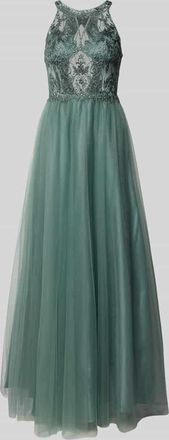 Laona Regular Fit Abendkleid in semitransparentem Design in Ocean, Gr&ouml;&szlig;e 32