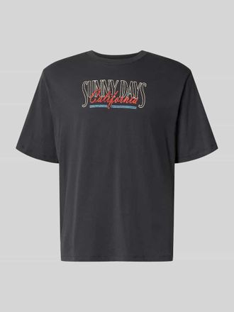 Jack & Jones Relaxed Fit T-Shirt mit Motiv-Print Modell Vintage in Graphit, Gr&ouml;&szlig;e XXL