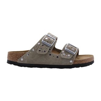 Birkenstock Beige Comfort Slip-On Sandals - female - Birkenstock - Sliders - Beige - 5 UK - Shoes