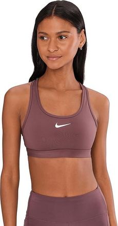 Nike Swoosh Medium Support Bra Womens Bra Tattoo/White : LG (US 12-14), Mesh/Polyester/Spandex