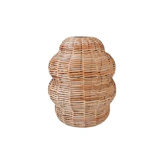 Decoclico L&aacute;mpara de suspensi&oacute;n de rat&aacute;n natural trenzado