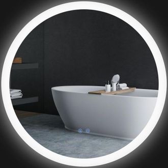 Kleankin Kleankin - Specchio per Bagno con Luci led e Design Antiappannamento