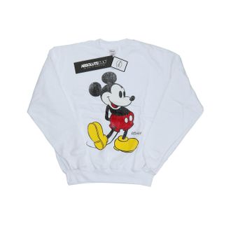 Disney Heren Mickey Mouse Classic Kick Sweatshirt (Wit)