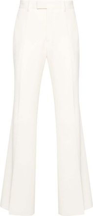 Off-white flared wool trousers - men - Virgin Wool/Viscose/Cotton/Cupro - 48
