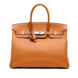 Herm&egrave;s Toffee Epsom Birkin Retourne 35