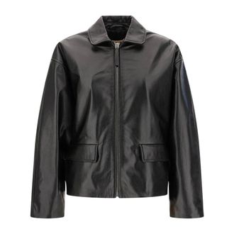 Marni Leren Jas - Dames - Jassen - Zwart - Maat: XS Leer