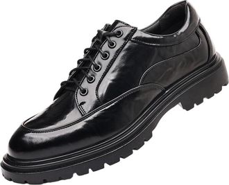 Generic Mens Lace Up Dress Shoes Premium Business Leather Derbies Low Cut Comfortable Casual Oxfords Fashion Trendy Footwear for Office Work and Suit Attire(7