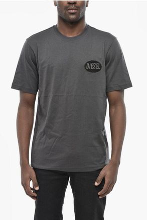 Diesel Cotton Crewneck T-Shirt T-JUST-SMALL with Terry Logo size 3xl