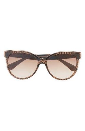 Kate Spade New York 56mm daesha cat eye sunglasses in Brown Pttrn/Brown Fuschia Ms at Nordstrom Rack