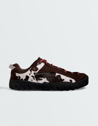 Oysho sneakers animalier nere, bianche e marroni-Grigio