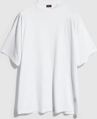 Gucci Lightweight Silk Jersey T-shirt With Embroidery, Size XXXL, White