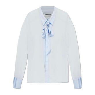 Gestuz Dames, Blouses & Shirts, Blauw, Maat: XS Satijn