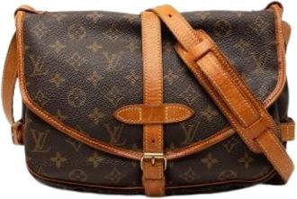 Louis Vuitton Pre-owned Saumur 30 - Dames - Vintage Schoudertas - Bruin - ONE Size - Vintage