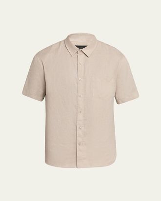 Vince Mens Linen Sport Shirt