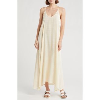 Nordstrom Rack Textured Flowy Cover-Up Dress in Yellow Pale at Nordstrom Rack, Size Small