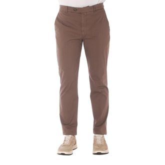Berwick 1707 Chinos, male, Brown, Size: 2XL Cropped Relaxed-Fit Chino