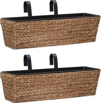 vidaXL Vidaxl - Conjunto De Jardineras 2 Unidades Jacinto De Agua