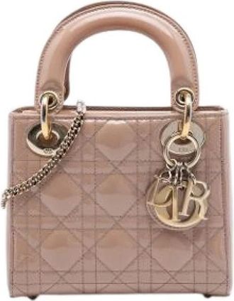 Dior Pre-owned Lady Dior - Dames - Vintage Mini Tas - Bruin - ONE Size - Leer - Vintage