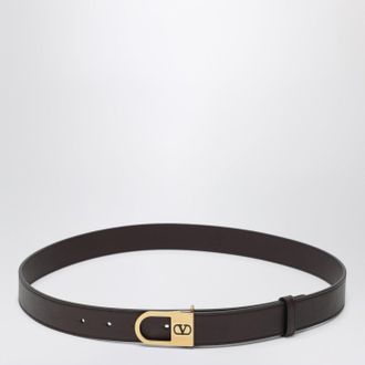 Valentino Garavani Brown Vlogo Signature belt
