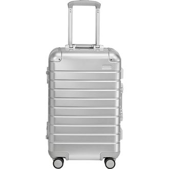 AwAy The Bigger Carry-On Suitcase: Aluminum Edition in Silver at Nordstrom