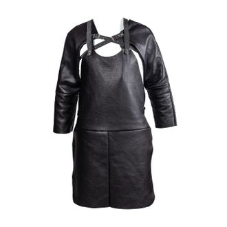 OEM Delantal De Cuero + Mangas, Conjunto De Soldadura, Negro