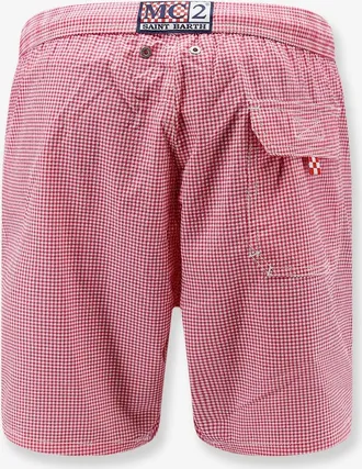 MC2 Saint Barth Mens Swim Trunks Patmos Pink Polyester Shorts