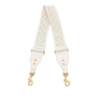 Dior Pre-owned Accessories, female, White, Size: ONE SIZE Pre-owned Braided Leather Strap