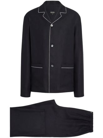 Ermenegildo Zegna Oasi Lino pyjama - Blauw