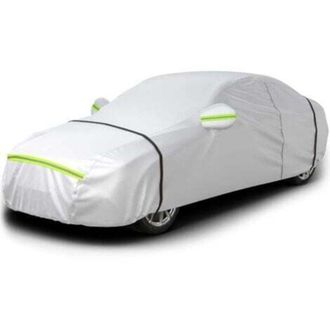 OEM Funda Impermeable Para Coche, Con Apertura Lateral Para El Habit&aacute;culo, Forro De Algod&oacute;n Transpirable, Resistente A Los Rayos Uv, Protecci&oacute;n Contra La 