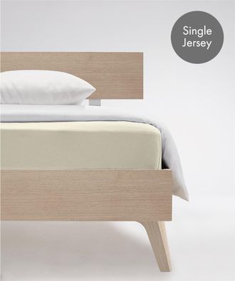 Fleuresse Spannbettlaken »Jenny C aus feinfädigem Mako-Jersey« für Matratzen bis 23 cm Höhe