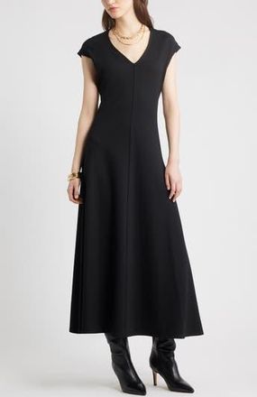 Nordstrom Cap Sleeve Fit & Flare Dress in Black at Nordstrom Rack, Size Xx-Small