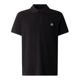 Moose Knuckles Polo Shirts, male, Black, Size: M Everett Polo