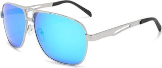 Generic Polarized Sunglasses for Men - Double Beam Skeleton Design, Side Cutout, Effectively Blocks Glare - Ideal for Driving, Fishing, and Travel