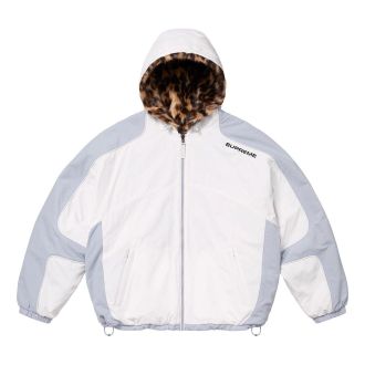 SUPREME Faux Fur Reversible Hooded Track Jacket White SS25J67-WHITE