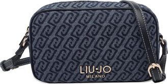 Liu Jo logo zip cross body bag - women - Cotton/Polyester - One Size - Blue