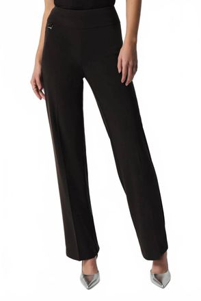 Joseph Ribkoff Pull On Relaxed Straight Leg Pants In Black