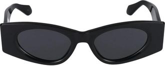 Alaia Zwarte Rook Zonnebril Aa 0075S - Dames - Zonnebrillen - Zwart - 52 MM - Accessoires
