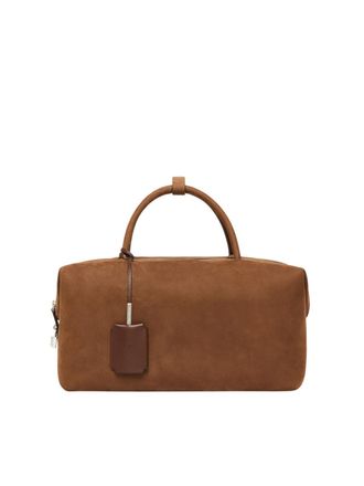 Max Mara Gro&szlig;e Nubukleder-Umh&auml;ngetasche