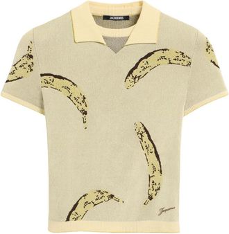 Jacquemus Yellow Short sleeve Le Polo Marino polo