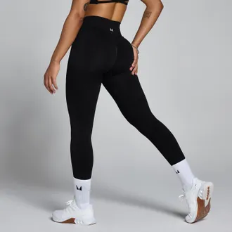 MyProtein Mallas sin costuras Lift con dise&ntilde;o scrunch para mujer de MP - Negro - XS