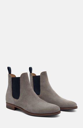 Scarosso Giancarlo Chelsea Boots in Taupe Suede at Nordstrom, Size 42.5
