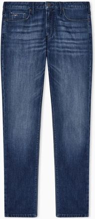 Emporio Armani Straight Jeans - Heren - Regular Fit Jeans - Blauw - W31 - Katoen - Jeans