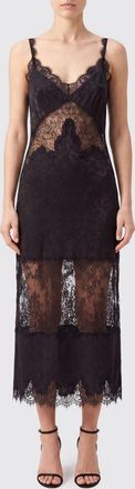 Pinko Abito midi sottoveste in raso con scollo a V e spalline sottili