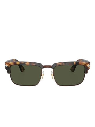Persol Zonnebril met rechthoekig montuur - Bruin