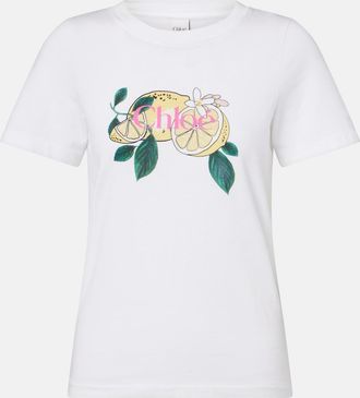 Chlo&eacute; Chlo&eacute; Printed cotton T-shirt
