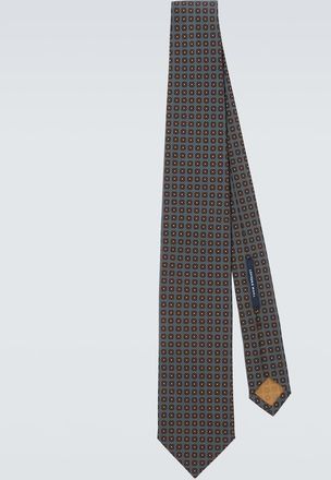 Thom Sweeney Printed silk tie