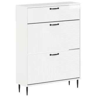 vidaXL Armario Zapatero Haarlem 78 X 24 X 103 Cm Madera De Ingenier&iacute;a Vidaxl